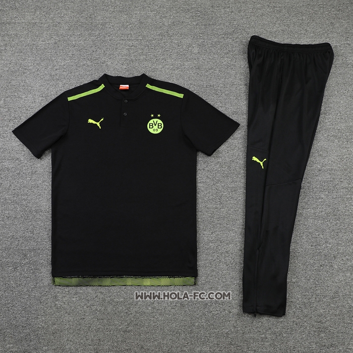 Conjunto Polo del Borussia Dortmund 2022-2023 Negro